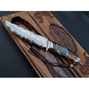 DNIPROVSK WAVE knife handmade by master ALEKSANDR KASINEC (Steel laminate Rex 121CPM™ 67 HRC). Photo 2